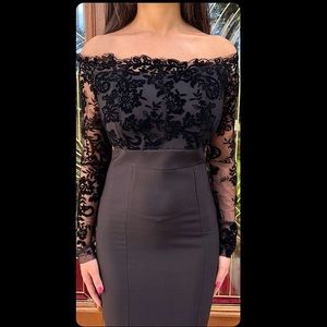 Black Velvet dress NWT